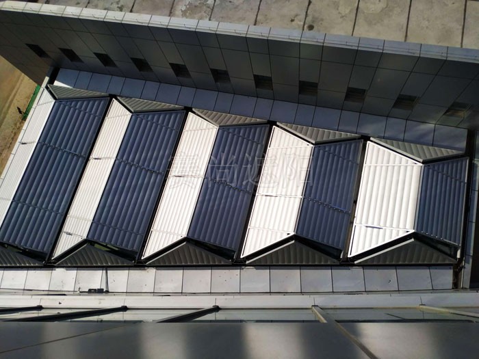 北京終端管制中心采光頂遮陽工程實景效果 北京終端管制中心采光頂遮陽工程實景效果