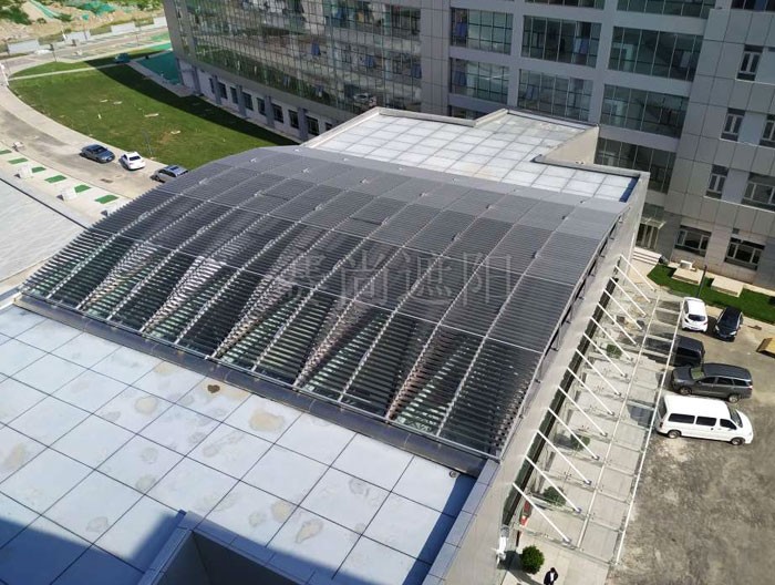 北京終端管制中心采光頂遮陽工程實景效果 北京終端管制中心采光頂遮陽工程實景效果