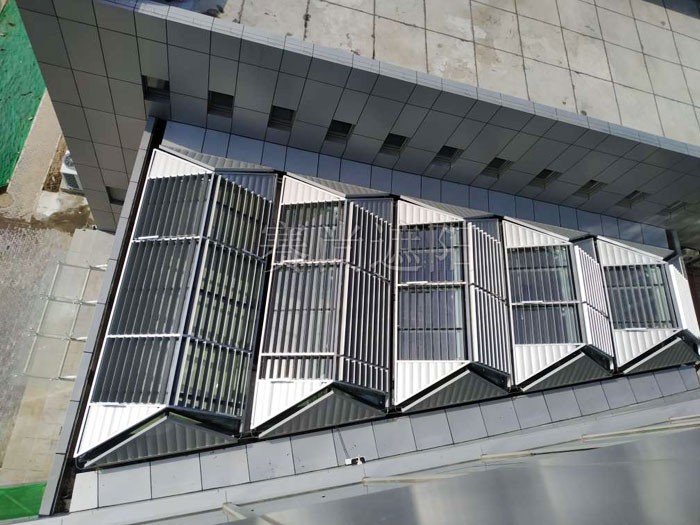 北京終端管制中心采光頂遮陽工程實景效果 北京終端管制中心采光頂遮陽工程實景效果